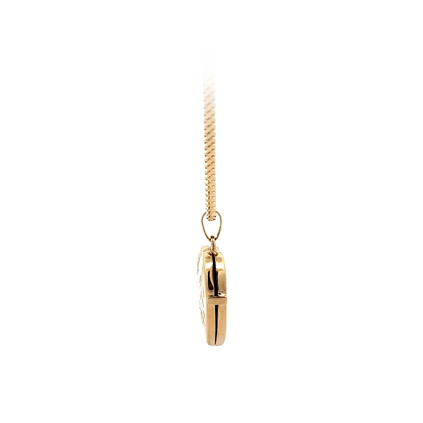 Golden Heart Locket for Photo