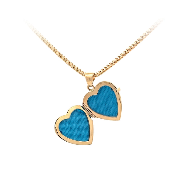 Golden Heart Locket for Photo