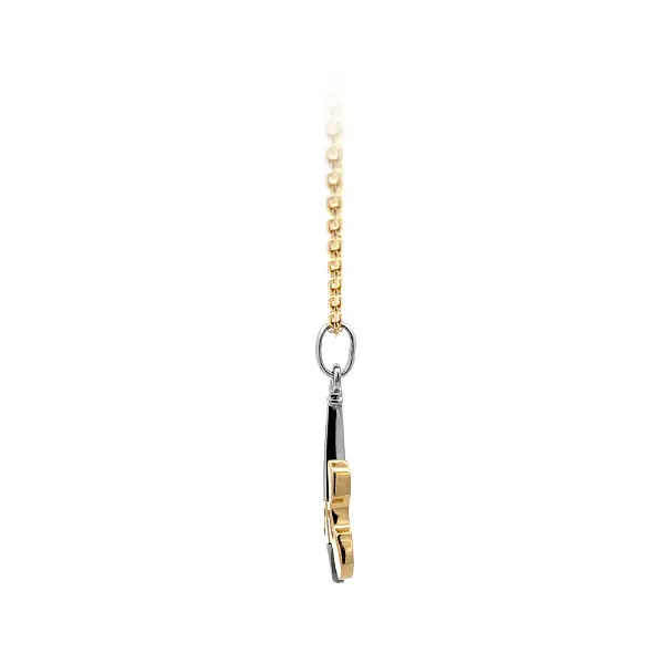 Pendant Violin made of Combination Gold