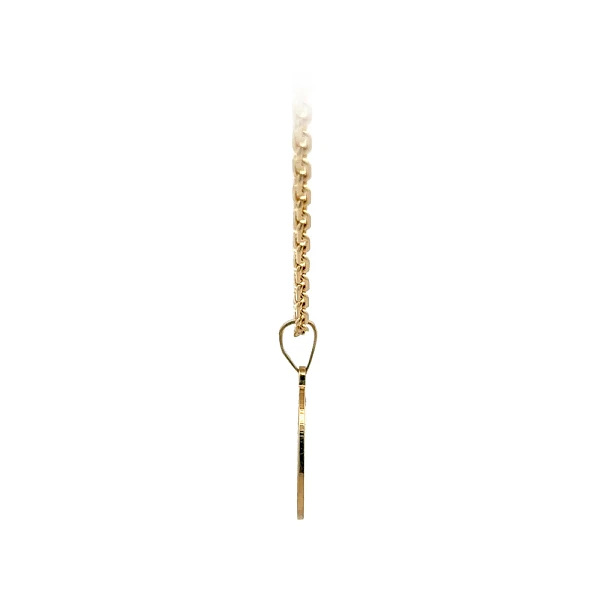 Gold Pendant Letter N