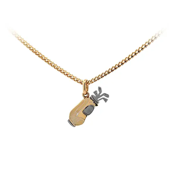Pendant Golf Bag made of Combined Gold