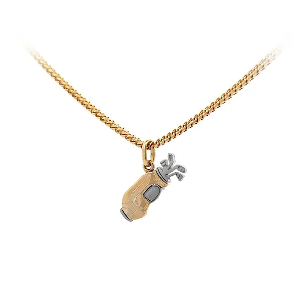 Pendant Golf Bag made of Combined Gold