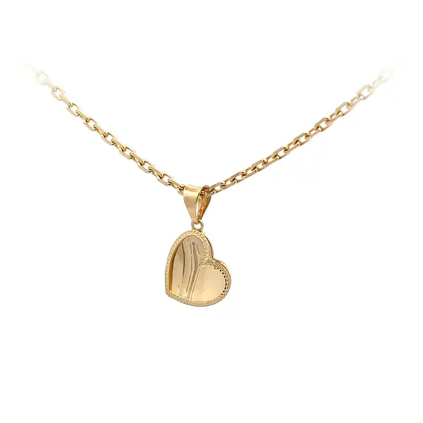 Gold Pendant Heart