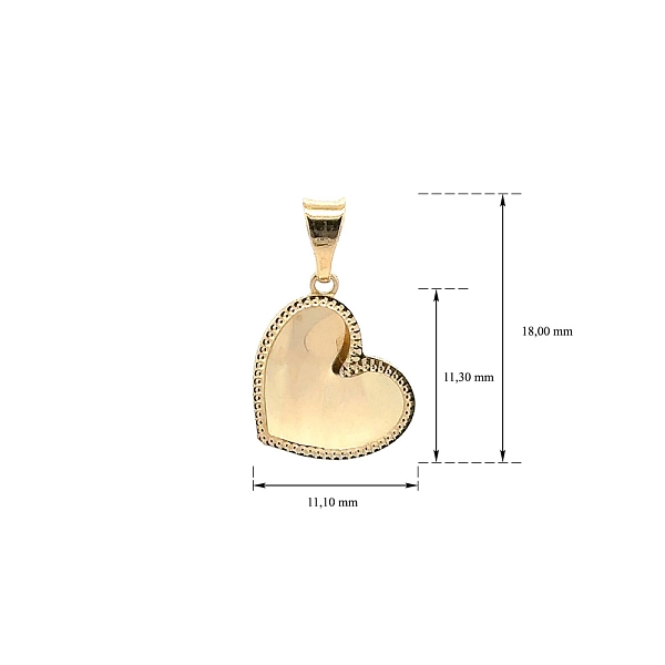 Gold Pendant Heart