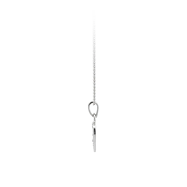 Pendant Heart with White Gold Zircons