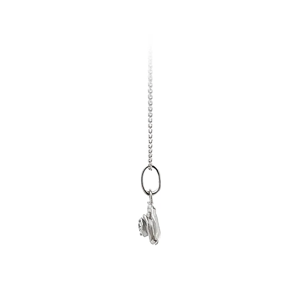 White Gold Zircon Pendant