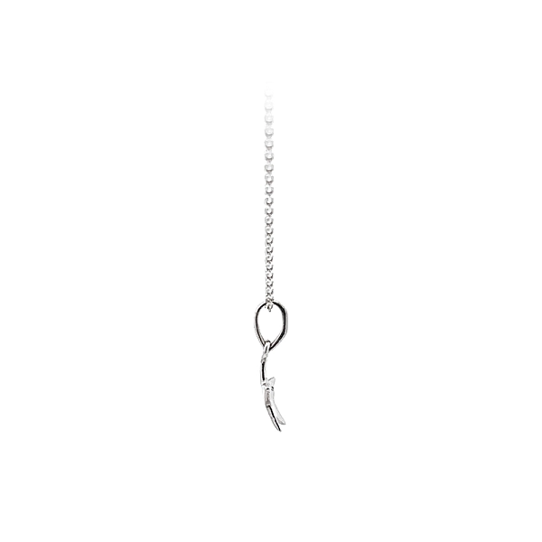 Pendant Star with Zircon made of White Gold