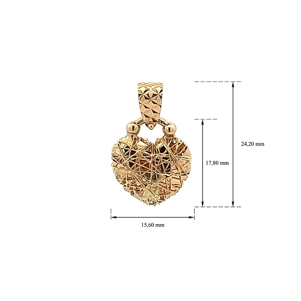 Gold Pendant Heart