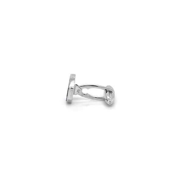 White Gold Cufflinks with Pearl