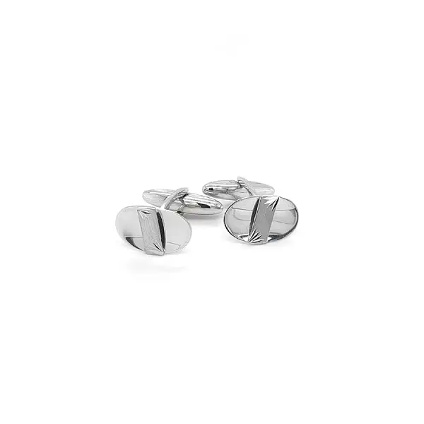 White Gold Cufflinks