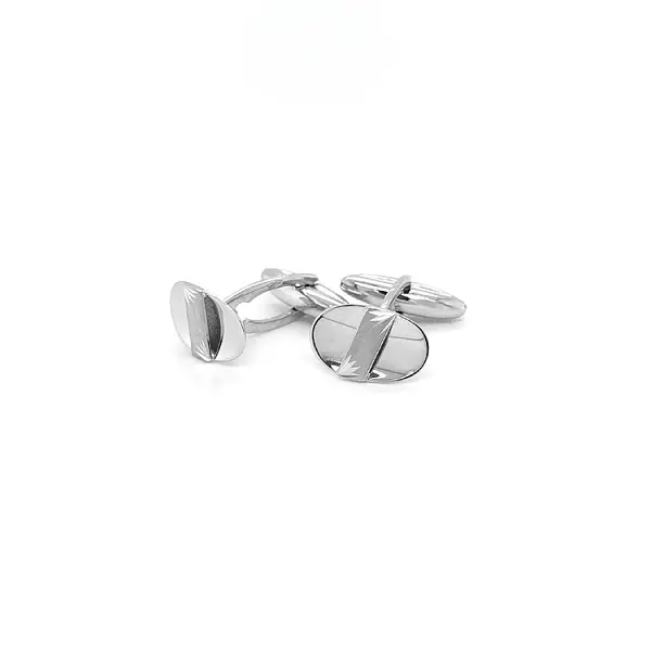 White Gold Cufflinks