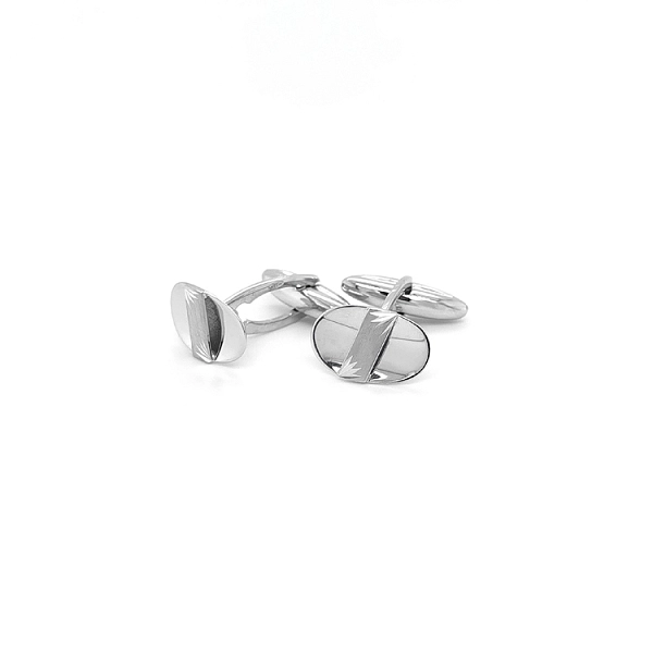 White Gold Cufflinks
