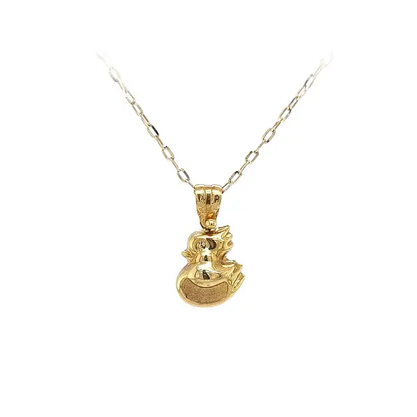 Gold Pendant Duck