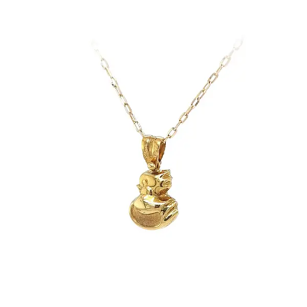 Gold Pendant Duck