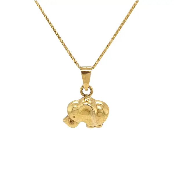 Golden Elephant Pendant