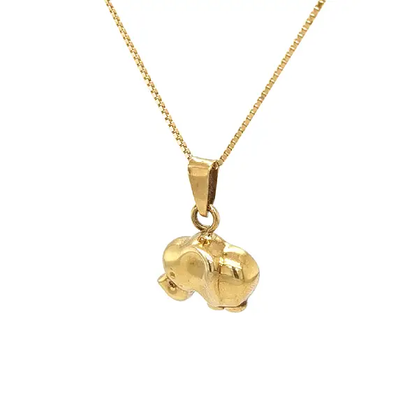 Golden Elephant Pendant