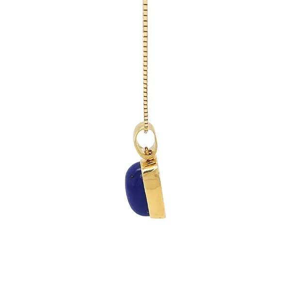 Gold Pendant Lapis Lazuli