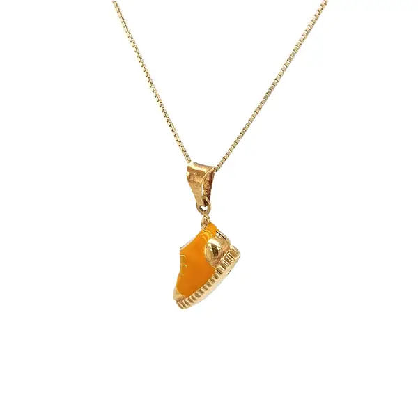 Exclusive Gold Pendant in the Shape of a Sneaker