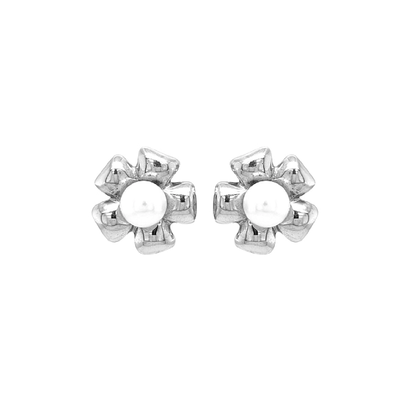 Gold Pearl Earrings