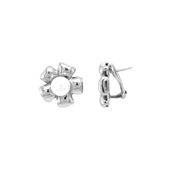 Gold Pearl Earrings