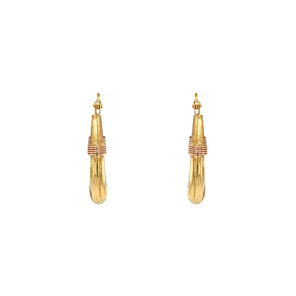 Gold Round Earrings