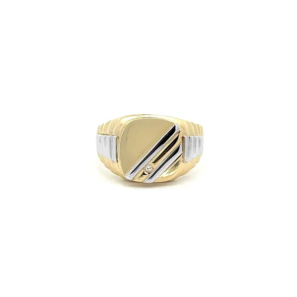Gold Men's Sealing Ring