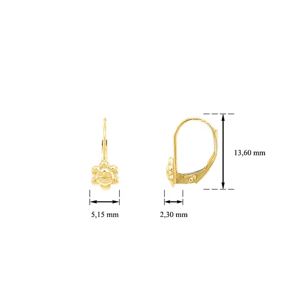 Golden Baby Earrings