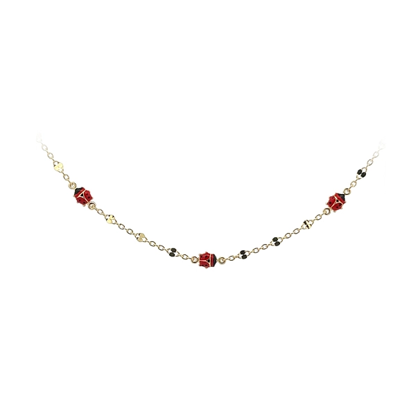 Golden Baby Ladybug Necklace