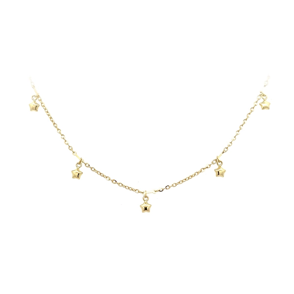 Gold Baby Necklace Stars