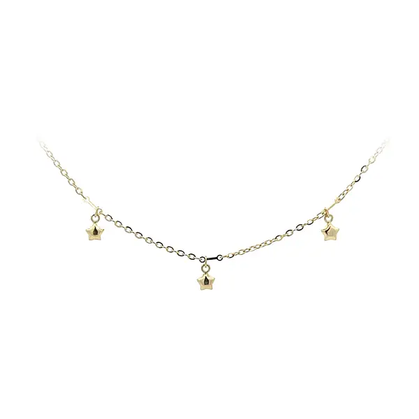 Gold Baby Necklace Stars