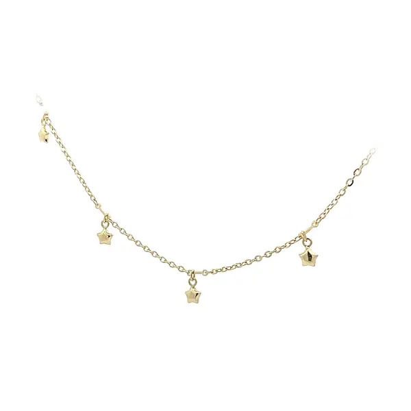 Gold Baby Necklace Stars