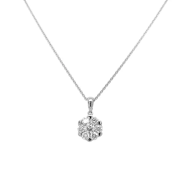 White Gold Pendant with Diamonds