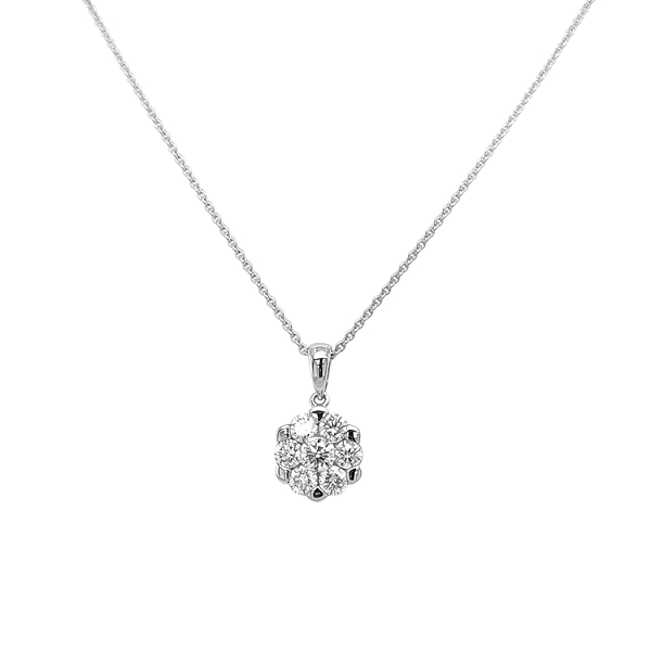 White Gold Pendant with Diamonds