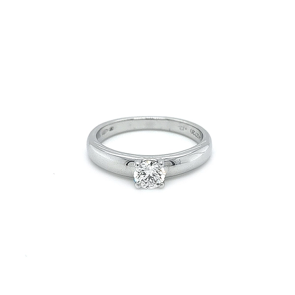 Gold Engagement Ring with Diamond