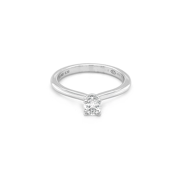 Gold Engagement Ring with Diamond