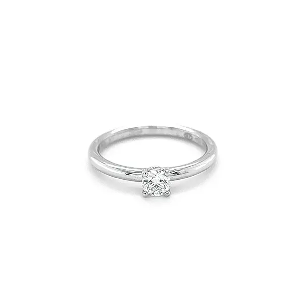 Beny Gold Engagement Ring with Diamond