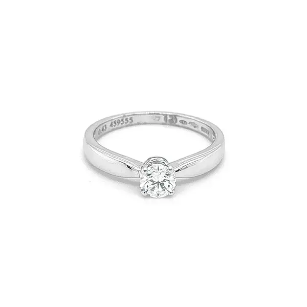 Gold Engagement Ring with Diamond