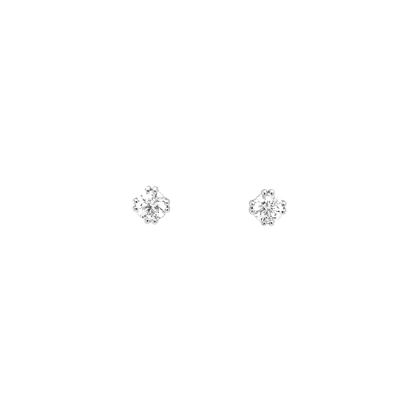Gold Earrings with Diamonds