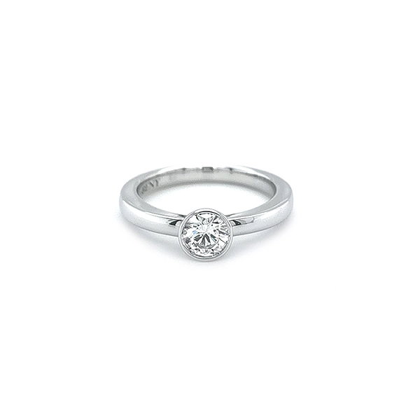 Gold Engagement Ring with Diamond