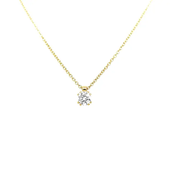 Gold Pendant with Diamond