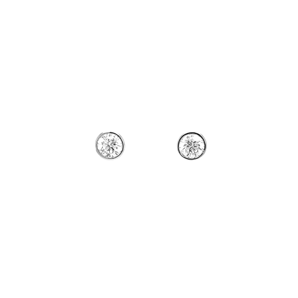 Gold Earrings with Diamonds