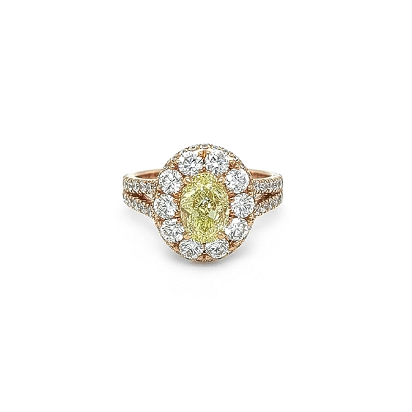 Gold Ring with Yellow Fancy Diamond