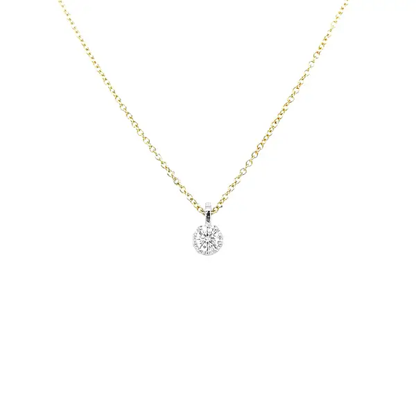 Gold Pendant with Diamond