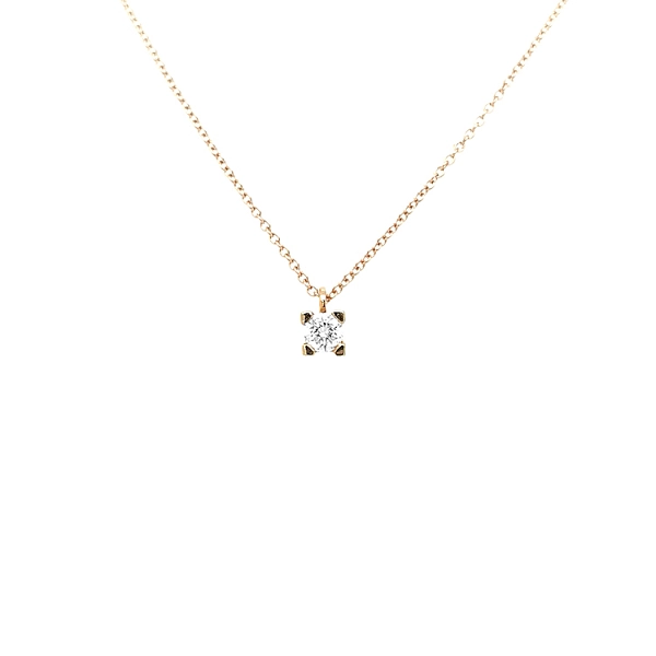 Gold Pendant with Diamond