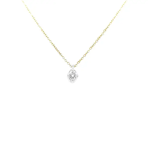 Gold Pendant with Diamond