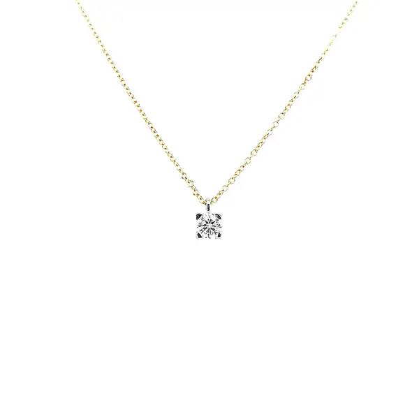 Gold Pendant with Diamond