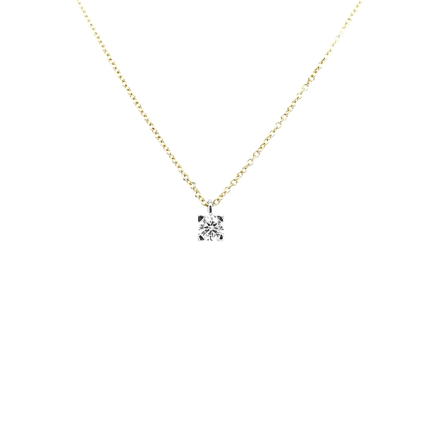Gold Pendant with Diamond