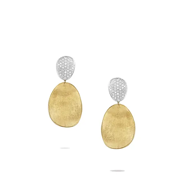 Gold Earrings with Diamonds Marco Bicego Lunaria