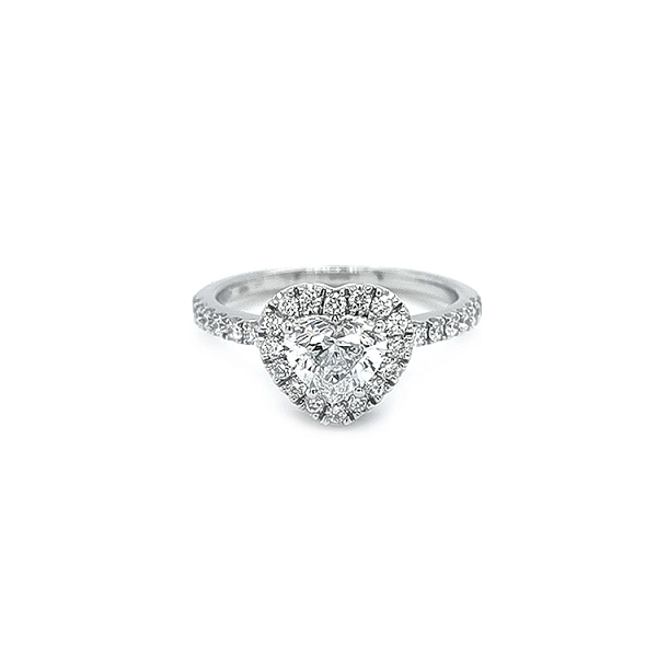 Gold Engagement Ring with Diamonds