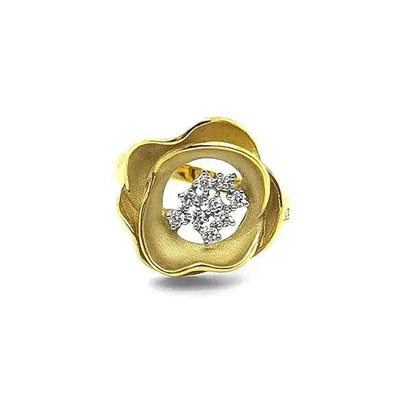 Gold Ring with Diamonds